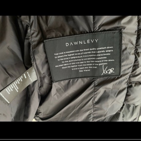 New DAWN LEVY Miki Down Feather Puffer Jacket in Black Size XS - Picture 7 of 12